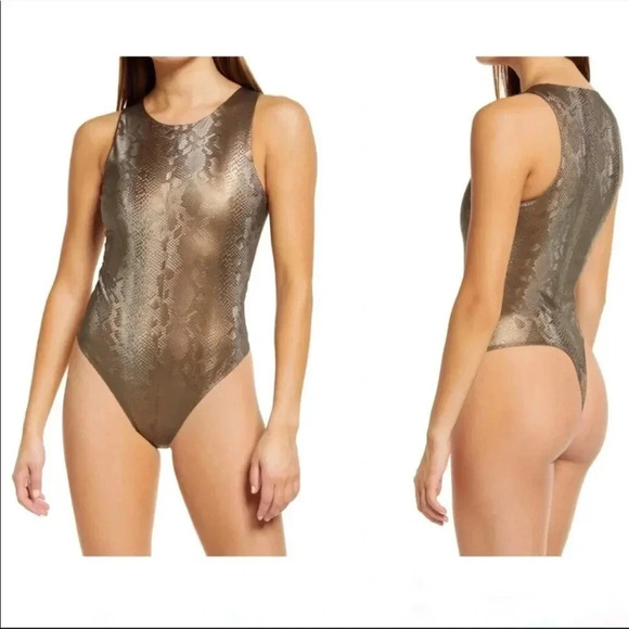 Good American snakeprint bodysuit - Picture 1 of 9